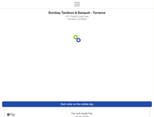 Tablet Screenshot of bombaytandooriandbanquet.com